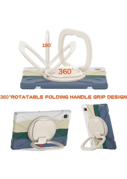 Samsung Galaxy Tab A7 10.4 (2020) T500 / T505 Kılıfı Renkli Yeşil fiyatları