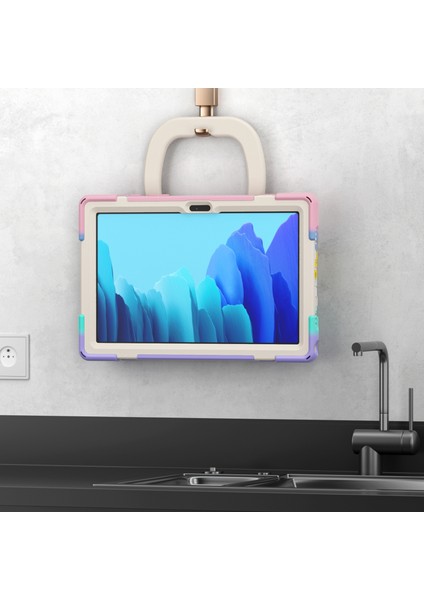Samsung Galaxy Tab A7 10.4 (2020) T500 / T505 Kılıfı Renkli Pembe