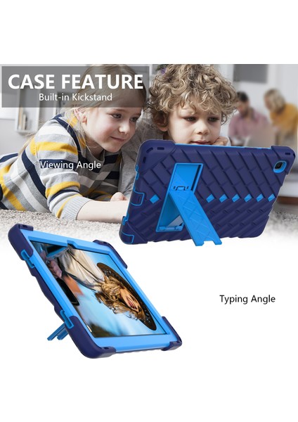 Samsung Galaxy Tab A7 10.4 Için Rhombus Robot Kılıfı (2020) Lacivert fırsatları