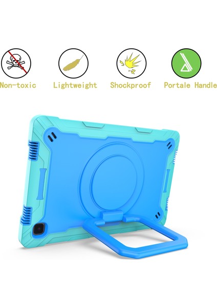 Samsung Galaxy Tab A7 10.4 (2020) T500 / T505 Pc Kılıfı Nane Yeşil + Mavi fırsatları