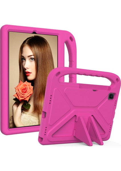 Samsung Galaxy Tab A7 10.4 (2020) T500 Koruyucu Kılıf Kırmızı Gül