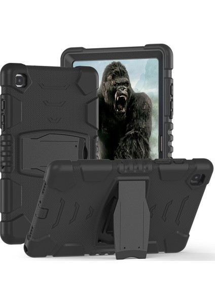 Samsung Galaxy Tab A7 T500 Pc + Silikon Kılıf Siyah + Siyah