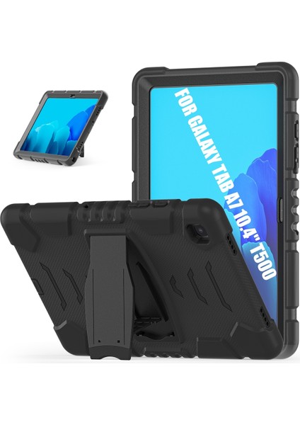 Samsung Galaxy Tab A7 T500 Pc + Silikon Kılıf Siyah + Siyah