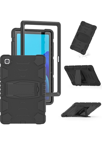 Samsung Galaxy Tab A7 T500 Pc + Silikon Kılıf Siyah + Siyah
