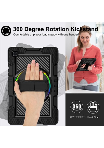 Silikon + Pc Kılıf Samsung Galaxy Tab A7 10.4 (2020) T500 / T505 Siyah modelleri