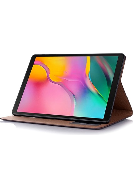 Samsung Galaxy Tab A7 T500 Için Deri Tablet Kılıfı Köyü Kahverengi fırsatları