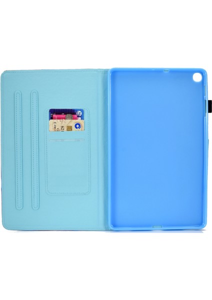 Samsung Galaxy Tab A7 (2020) T500 Renkli Çizim Kılıfı Erik Çiçeği fiyatları