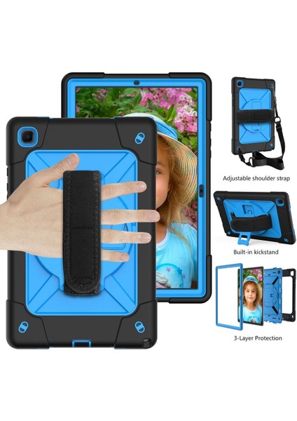 Samsung Galaxy Tab A7 10.4 (2020) T500 Kılıfı Siyah + Mavi(Yurt Dışından) fırsatları