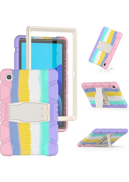 Samsung Galaxy Tab A7 T500 Pc + Silikon Kılıf Renkli Pembe modelleri