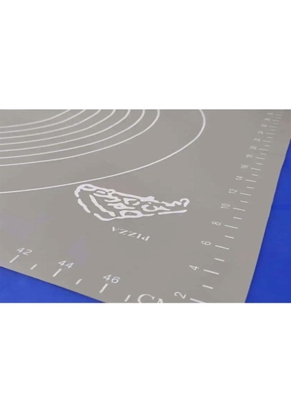 Hamur Açma Matı Silikon Hamur Açma Örtüsü Gri 40 x 50 cm