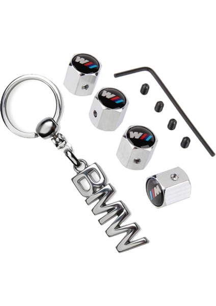 Bmw 3m Logolu Sibop Kapağı Krom Alyanlı Model ve Anahtarlık