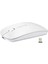 Kablosuz + Bluetooth Şarj Edilebilir Sessiz Mini Mouse USB Optik Fare - Beyaz (Yurt Dışından) 1