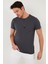 Pamuklu Slim Fit Bisiklet Yaka T Shirt Erkek T Shirt 59020001 2