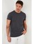 Pamuklu Slim Fit Bisiklet Yaka T Shirt Erkek T Shirt 59020001 4