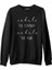 Lordd T-Shirt Yoga - Exhale The Fear Siyah Erkek Kalın Sweatshirt 1