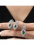 Effective Diamond Bereket Damlası Sentetik Zümrüt Gümüş Mini Set 1