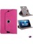 Lenovo Tab M8 8 Inç Uyumlu Fuchsia 360° Dönebilen Standlı Kapaklı Universal Tablet Kılıfı - Pembe 1