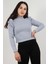 302BK080003 - 20413 Yarım Balıkçı Balon Büzgülü Karpuz Uzun Kol 2*2 Lyc Kaşkorse Bluz 1
