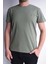Haki Pamuklu Erkek Bisiklet Yaka Kısa Kollu T-Shirt,OT-BT-21007 2