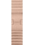 Apple Watch ile Uyumlu Seri SE/11/10/9/8/7/6/5/4/3 42MM-41MM-40MM-38MM Baklalı Model Paslanmaz Çelik Bilezik Kordon Rose Gold 1