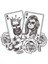 Poker Oyun Kartı Kral ve Kraliçe Kurukafa Sticker Etiket Çıkartma Pc Laptop Araba Oto Motor Oto Motor Pc Etiket 1