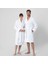 Solid Unisex Bornoz Beyaz 1
