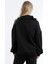 Özel Tasarım Fermuarlı Dik Yakalı Beli Büzgülü Rahat Sweatshirt 6