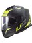 Storm Nerve Mat Siyah-Neon Sarı Kask M 1