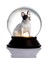 Cam ve Reçine Altın Patiler French Bulldog (Beyaz) Kar Küresi 1