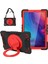 Samsung Tab A7 10.4 (2020) T500 / T505 Pc + Silikon Kılıf Siyah + Kırmızı 1