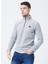 U Yaka Standart Kalıp Düz Gri Erkek Polar Sweatshirt 1