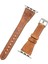 Apple Watch Uyumlu Deri Kordon 38-40-41MM Slim G19 Taba 3