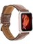 Apple Watch Uyumlu Deri Kordon 42-44-45MM Vs5 Kahverengi 1