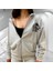 Kapüşonlu Japon Ejderha Baskılı Tam Fermuarlı Oversize Dış Mekan Kadın Ceket-Sweatshirt 1
