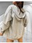 Kapüşonlu Japon Ejderha Baskılı Tam Fermuarlı Oversize Dış Mekan Kadın Ceket-Sweatshirt 3