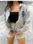 Kapüşonlu Japon Ejderha Baskılı Tam Fermuarlı Oversize Dış Mekan Kadın Ceket-Sweatshirt 4