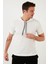 Pamuklu Kapüşonlu Slim Fit T Shirt Erkek T Shirt 5412021 4