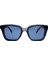 360 816 0 Unisex Mavi Çekik Çerçeve Güneş Gözlüğü 1