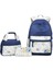 3 Adet/takım Baskılı Öğrenci Sırt Çantası-Koyu Mavi (Yurt Dışından) 1