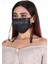 Boyundan Askılı Yıkanabilir Taşlı Maske T-3 Siyah 2