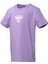 911298-2102 Bisiklet Yaka Regular Fit Baskılı Mor Kız Çocuk T-Shirt 1