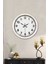 36 cm Beyaz Metal Klasik Duvar Saati 2