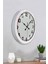 36 cm Beyaz Metal Klasik Duvar Saati 4