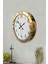 36 cm Gold Metal Klasik Duvar Saati 3