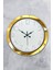 36 cm Gold Metal Modern Duvar Saati 1
