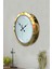 36 cm Gold Metal Modern Duvar Saati 3