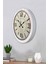 36 cm Beyaz Metal Retro Duvar Saati 3