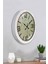 36 cm Beyaz Metal Retro Duvar Saati 4