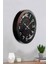 36 cm Siyah Metal Retro Duvar Saati 4