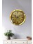 36 cm Gold Metal Maps Duvar Saati 2